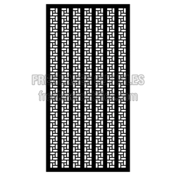Decorative Door Panel Screen Pattern, Laser Ready Cut File