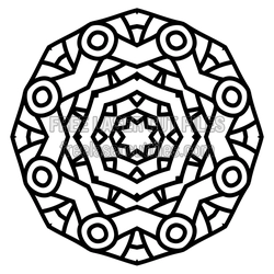 Sacred Geometric Mandala Laser Cut Design, Ready to Cut