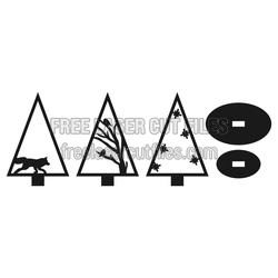 3D Christmas Tree Laser Cut File, Ready to Cut DIY Decor