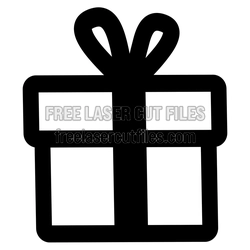 Christmas Gift Box Laser Cut File, Ready to Cut