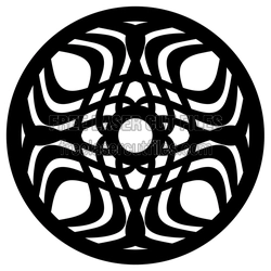 Intricate Round Mandala Pattern for Laser Cutting