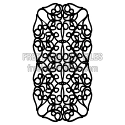 Ornamental Lattice Screen Pattern for Laser Cutting