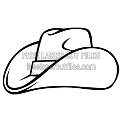 Cowboy Hat Clipart SVG for Laser Cutting and DIY Crafts