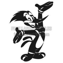 Daffy Duck Character Laser Cut File, Ready to Cut