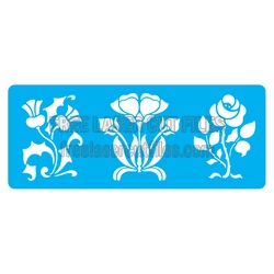 Floral Stencil Set for Laser Cutting, Free SVG DXF