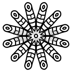 Sacred Mandala Flower Laser Cut File, Ready to Cut
