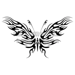 Tribal Butterfly Clipart Laser Cut File, Ready to Cut