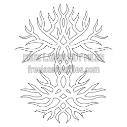 Celtic Tree Split Monogram Design, Laser Ready Free File