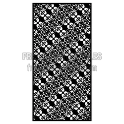 Decorative Floral Door Screen Laser Cut Pattern