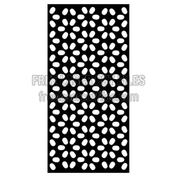 Decorative Floral Laser Cut Door Panel Pattern