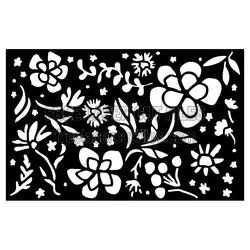 Floral Laser Cut Screen Pattern for Decorative Panels