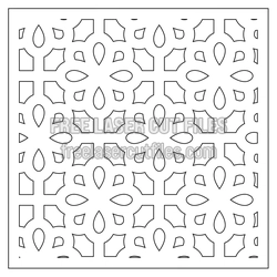 Geometric Floral Panel Laser Cut File, Ready to Cut