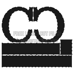 Laser Cut 3D Letter C Template, Ready to Cut
