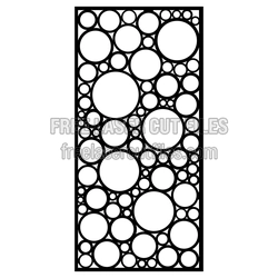 Circular Bubble Pattern Screen Panel Ready to Cut