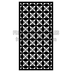 Decorative Geometric Screen Panel Laser Cut Template