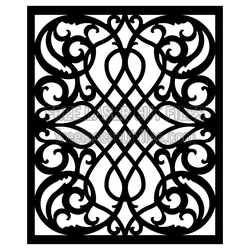 Ornamental Laser Cut Screen Panel Design for Doors