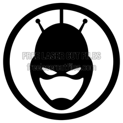 Ant-Man Superhero Logo Laser Cut File, Ready to Cut
