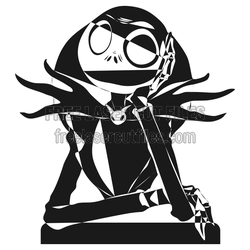 Jack Skellington Figure Laser Cut File for Halloween Decor