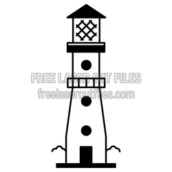 Lighthouse Tower Clipart Laser Cut File, Ready to Cut