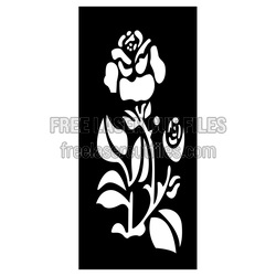 Ornamental Floral Screen Pattern Ready to Cut