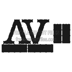 3D Letter V Laser Cut File, Ready to Assemble