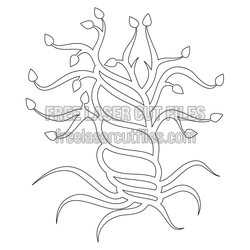Celtic Tree Laser Cut File, Decorative Nature Panel