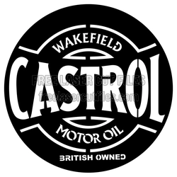 Wakefield Retro Motor Oil Round Sign SVG for Laser Cutting