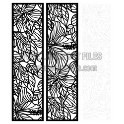 Floral Botanical Decorative Panel Screen Ready to Cut