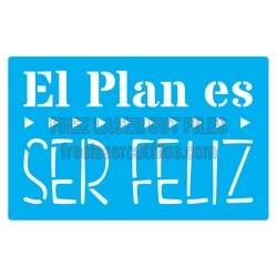 Free Spanish Stencil Sign Laser Cut File, Ready to Cut