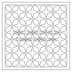 Geometric Star Pattern Panel for Laser Cutting