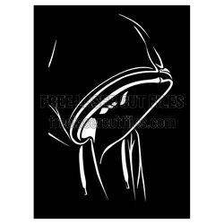 Mystery Bird Head Vector Design for Laser Cutting