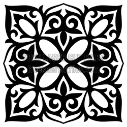 Ornamental Mandala Pattern for Laser Cutting