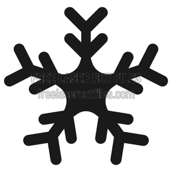 Snowflake Laser Cut Template for Winter Decor
