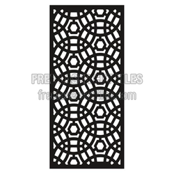 Geometric Lattice Panel Laser Cut File, Ornamental Screen Design