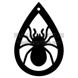 Halloween Spider Ornament Laser Cut File, Ready to Cut