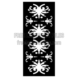 Ornamental Decorative Screen Pattern Ready to Cut