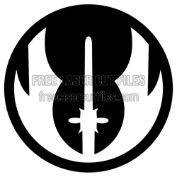 Star Wars-Inspired Sith Symbol Laser Cut File
