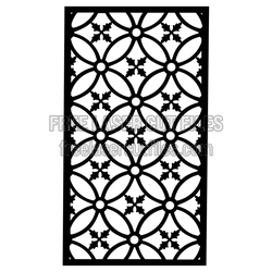 Decorative Floral Lattice Screen Panel, Laser Ready Cut File