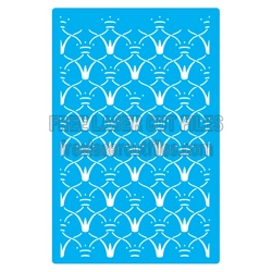 Decorative Rabbit Pattern Stencil for Laser Cutting