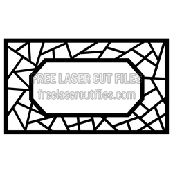 Geometric Decorative Frame Screen Pattern Ready to Cut