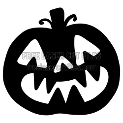 Halloween Pumpkin Jack-O'-Lantern Laser Cut File
