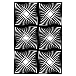 Abstract Geometric Panel Pattern Ready to Cut for Decor