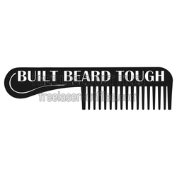 Built Beard Tough Laser Cut Beard Comb File