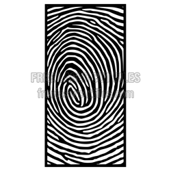 Fingerprint Style Decorative Panel Pattern for Laser Cutting