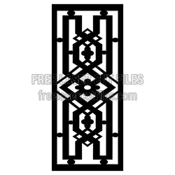 Geometric Decorative Door Screen Panel Laser Cut Design