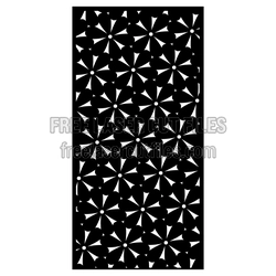 Geometric Floral Panel Pattern Ready to Cut