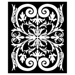 Ornamental Floral Panel Laser Cut Template, Ready to Cut