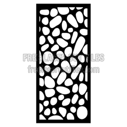 Geometric Pebble Panel Laser Cut Template