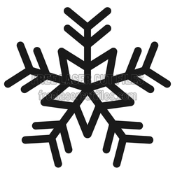 Geometric Snowflake Laser Cut File, Winter Ornament