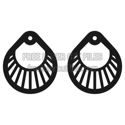 Laser Cut Teardrop Earrings Template, Ready to Cut